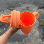 Bình Nước - Ly Nước Có Quay Cầm Kèm Ống Hút Lux