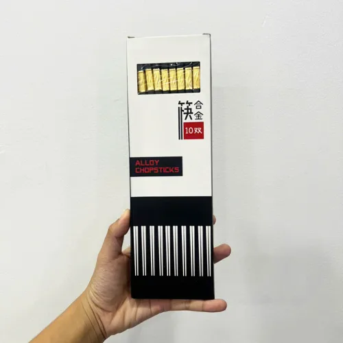 Bộ 10 Đôi Đũa Mạ Vàng Chống Trượt - Đũa Ăn 24cm