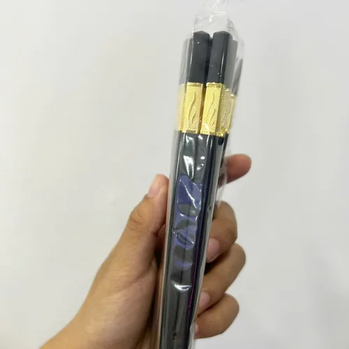 Bộ 10 Đôi Đũa Mạ Vàng Chống Trượt - Đũa Ăn 24cm