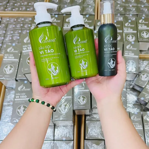 Bộ 3 dầu gội dầu xả Vi Tảo Charme lựa chọn hoàn hảo dành cho mái tóc