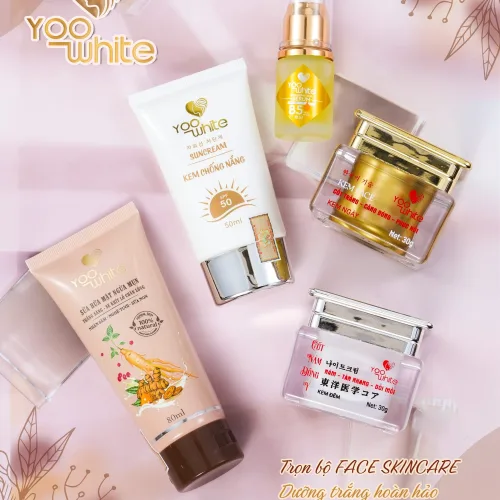 Bộ 4 dưỡng trắng da  mờ nám siêu hiệu quả từ nhà Yoo White