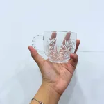 Bộ 6 Ly Thủy Tinh Họa Tiết Cao Cấp - Cốc Thủy Tinh Sang Trọng 8x7cm