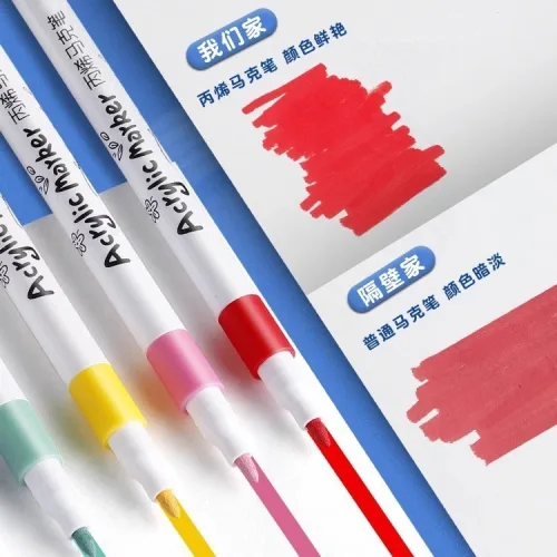 Bộ 60 Màu Acrylic Vẽ Trên Mọi Chất Liệu Có Thể Vẽ Chồng Màu 20x14x3cm