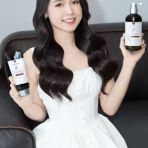 Bộ Dầu Gội Xả Gừng Nâu Weilaiya Zingiber X2 Ginger Essence Giúp Làm Sạch Gàu kích mọc tóc