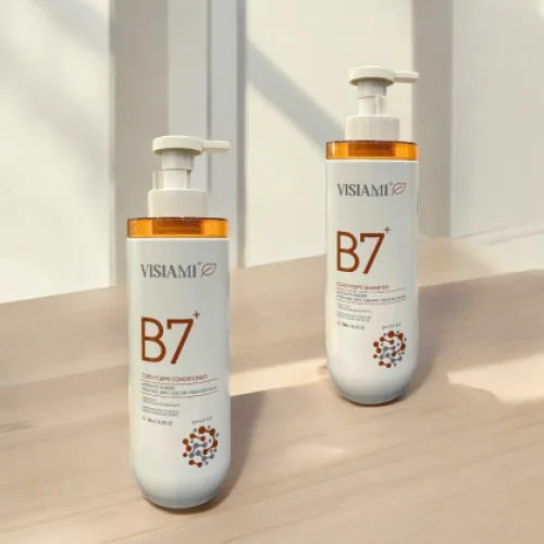Bộ dầu gội xả Visiami Biotin B7 "Cam" Cordyceps 780ml - Đông trùng hạ thảo giảm rụng mọc tóc nhanh