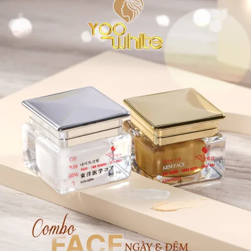 BỘ ĐÔI KEM FACE YOO WHITE   DIỆT NÁM  DƯỠNG TRẮNG DA HIỆU QUẢ