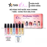 Bộ Dùng Thử Nước Hoa Charme 7 Mẫu (4 Mùi Nam & 3 Mùi Nữ) Dung Tích 3ml/Chai