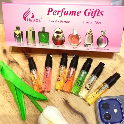 Bộ Dùng Thử Nước Hoa Charme Màu Hồng 7 Mẫu (4 Mùi Nam & 3 Mùi Nữ) Dung Tích 3ml/Chai