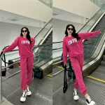 Bộ nữ thu đông quần dài thêu số 1976 hàng xịn lên form chuẩn đẹp