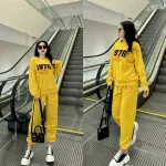 Bộ nữ thu đông quần dài thêu số 1976 hàng xịn lên form chuẩn đẹp
