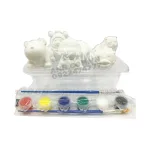 Bộ Tô Tượng Mini Cho Bé Kèm Màu Và Cọ