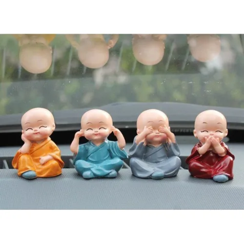 Bộ Tượng Bốn Không Chú Tiểu 4.5x4cm
