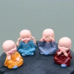 Bộ Tượng Bốn Không Chú Tiểu 4.5x4cm