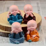 Bộ Tượng Bốn Không Chú Tiểu 4.5x4cm