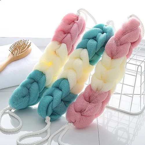 Bông Tắm Dài 3 Màu Tạo Bọt 27X5cm moi