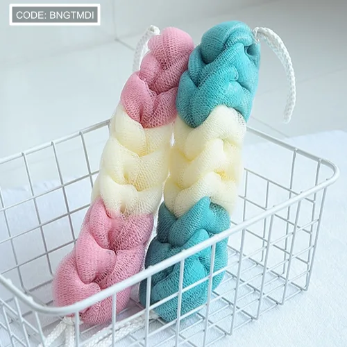 Bông Tắm Dài 3 Màu Tạo Bọt 27X5cm moi