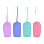 Bông Tắm Tạo Bọt 2 Mặt Bằng Silicon Hình Chuột - Bông Tắm Silicon Mềm Mại 12x6,5x5,5cm