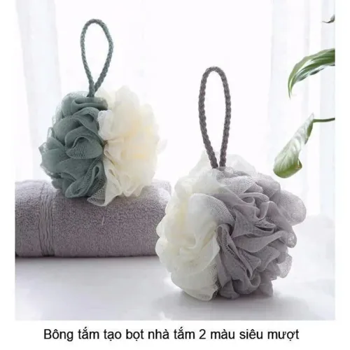 Bông Tắm Tròn Màu Tạo Bọt