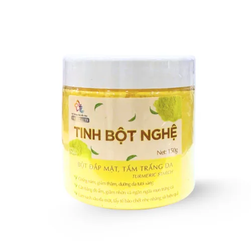Bột Đắp Mặt Tắm Trắng Da Tinh Bột Nghệ Nguyên Chất T&T Beauty 150g/Hộp
