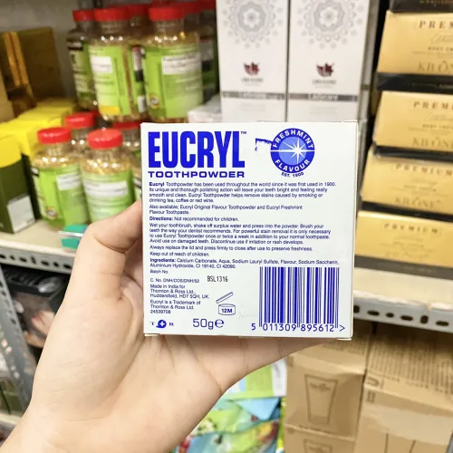 Bột Đánh Răng Giúp Trắng Răng Eucryl Anh