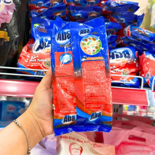 Bột Giặt Nhiệt Aba Sạch Tinh Tươm Túi 380g