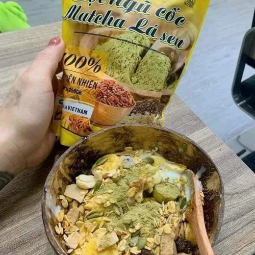 Bột Ngũ Cốc Matcha Lá Sen Giảm Mỡ Bụng Mị Hương giảm mỡ rất hiệu quả