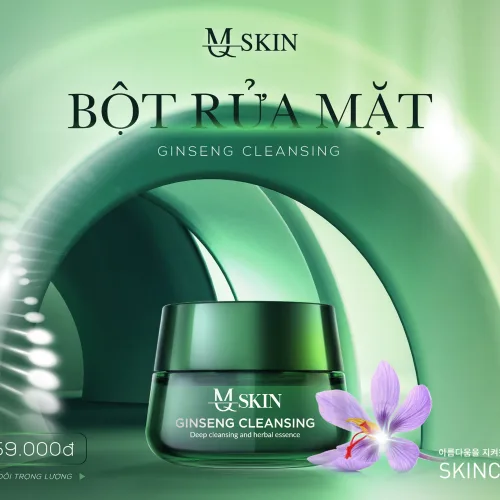 🍀🍀 Bột rửa mặt nhân sâm - nhuỵ hoa nghệ tây cao cấp MQ SKIN🍀🍀