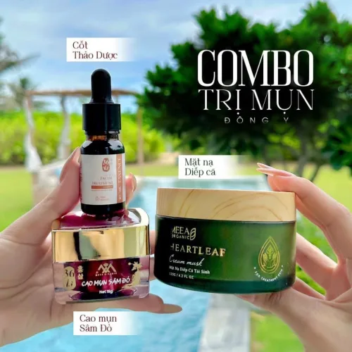 Bước chăm da mụn làm sạch se nhân mụn dưỡng