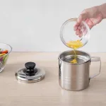 Ca Lọc Dầu Inox 304 Có Lưới Lọc Cặn Và Tạp Chất Tiện Lợi 700ml