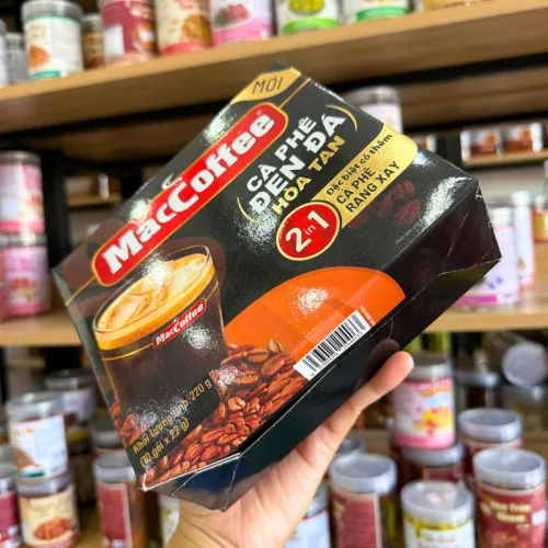 Cà Phê Đen Đá Mac Coffee - Cà Phê Đen Đá Hòa Tan 2 In 1 220g