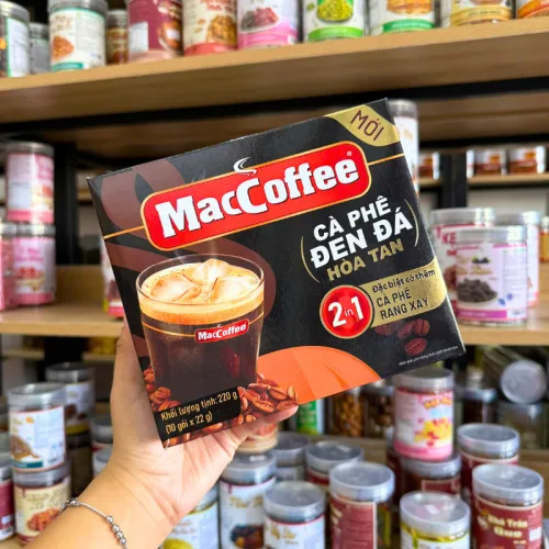 Cà Phê Đen Đá Mac Coffee - Cà Phê Đen Đá Hòa Tan 2 In 1 220g