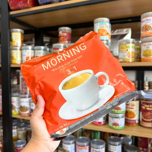 Cà Phê Good Morning Trần Quang - Cà Phê Sữa Hòa Tan 3 In 1 480g (24 Gói x 20g)