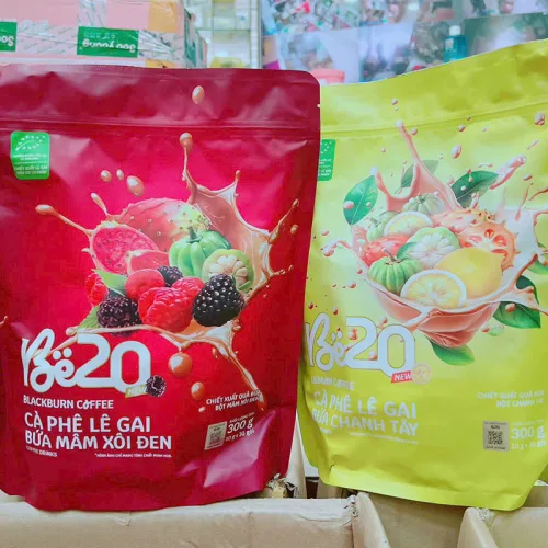 Cà Phê Lê Gai Bứa Chanh Tây Be20 300g (10g x 30 Gói) - Bịch Vàng
