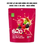 Cà Phê Lê Gai Bứa Mâm Xôi Đen Be20 300g (10g x 30 Gói) - Bịch Hồng