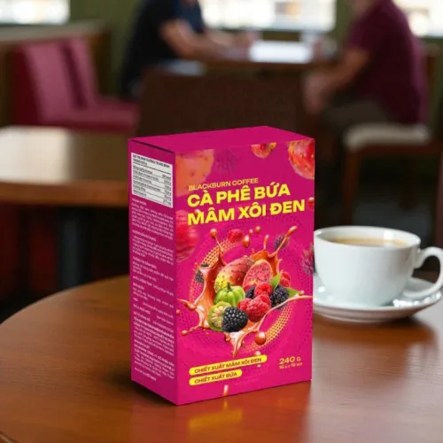 Cà Phê Bứa Mâm Xôi Đen Blackberry Coffee 16g x 15 gói