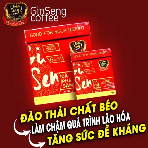 Cà phê Sâm giảm cân an toàn GinSeng Coffee