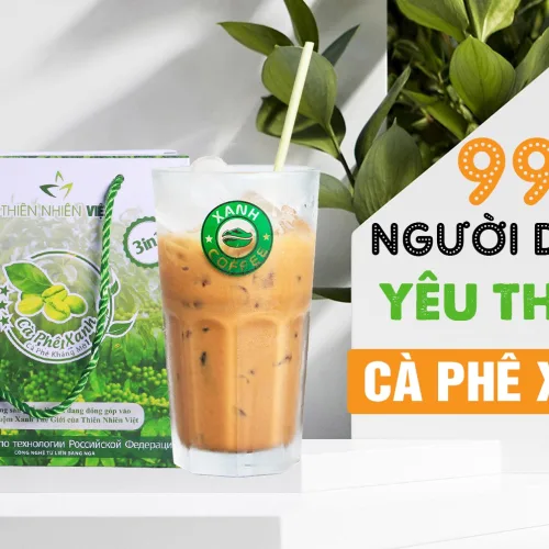 Cà Phê Xanh Thiên Nhiên Việt Hộp Lớn 30 Gói