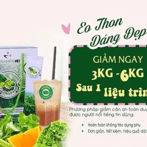 Cà Phê Xanh Thiên Nhiên Việt Hộp Lớn 30 Gói