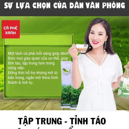 Cà Phê Xanh – Sự lựa chọn trên cả tuyệt vời của dân văn phòng cần sự tập trung