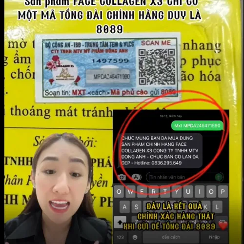 Cách Check Hàng Kem Face Collagen X3 Mỹ Phẩm Đông Anh Mới Nhất