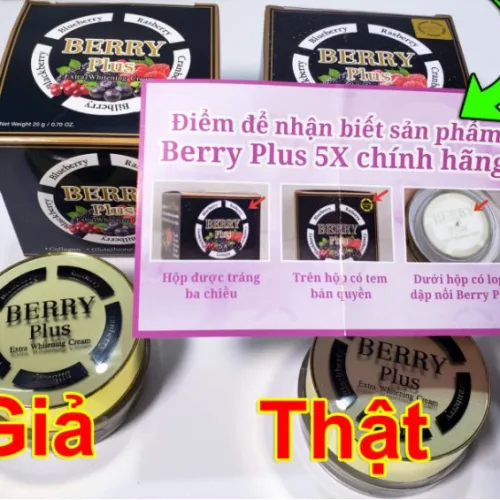Cách phân biệt để mua được đúng hàng chính hãng kem face Berry