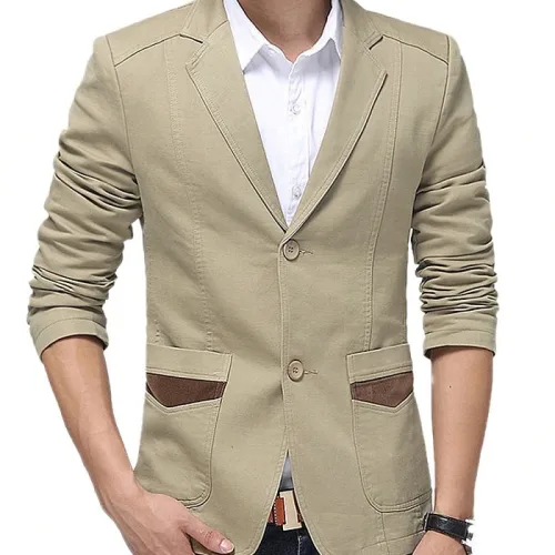 Cách phối đồ đẹp với áo khoác nam giả vest kaki 2019