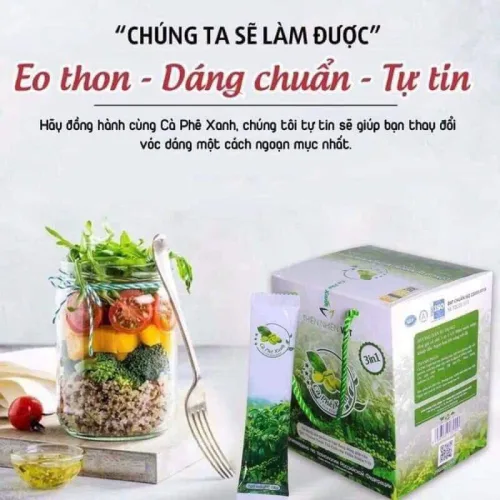Cafe xanh giảm cân tự nhiên an toàn kháng mỡ