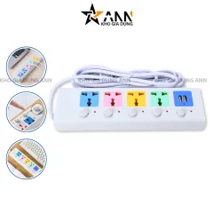 Ổ Cắm Điện 4m Đa Năng Kèm Sạc USB