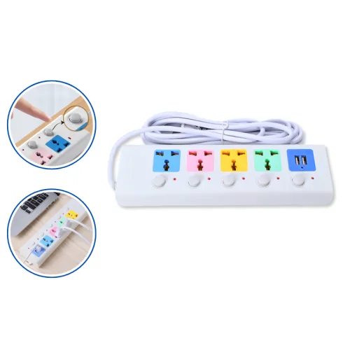 Ổ Cắm Điện 4m Đa Năng Kèm Sạc USB