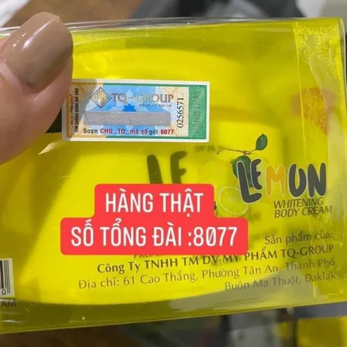 Cảnh báo hàng giả Kem body Lemon