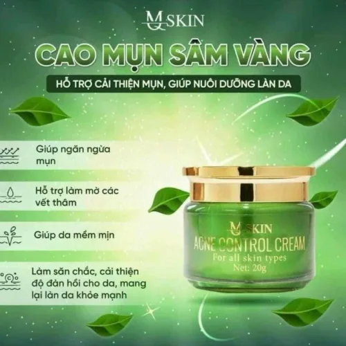 Cao Mụn Sâm Vàng MQ Skin hiệu quả trong việc chăm sóc da