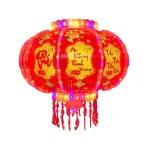 Cặp 2 Cầu Điện Phản Quang Đẹp Trang Trí Tết - Lồng Đèn Trang Trí Tết 50cm