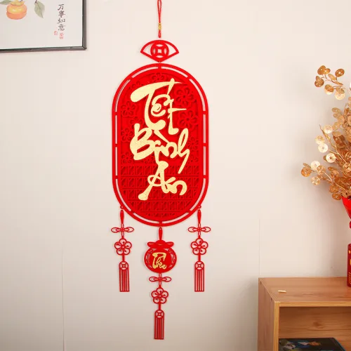 Cặp 2 Liễn Treo 3d - Dây Treo Trang Trí Tết 28x108cm