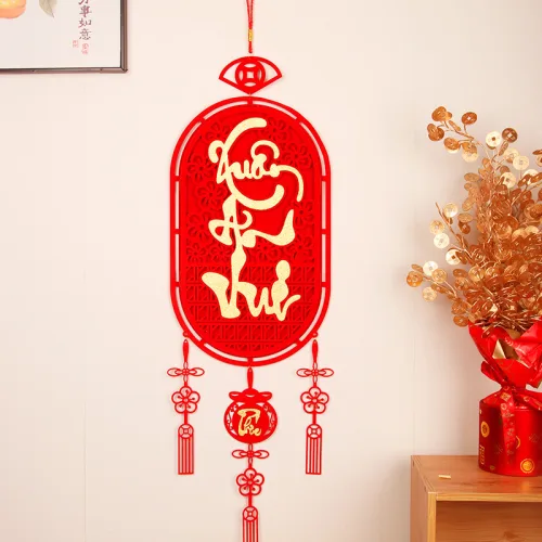 Cặp 2 Liễn Treo 3d - Dây Treo Trang Trí Tết 28x108cm